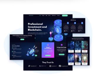AT InCoin Premium Responsive Cryptocurrency Website Template